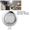 Aramox Boat LED Dome Light, 6 LED Navigation Light Lamp 12V DC Stainless Steel White For Marine Boat view 3