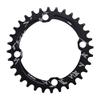 Alomejor Chain Ring Single Chainring 32T 34T 36T 38T 104 BCD Narrow Wide Chainrings for Bicycle Road Mountain BMX Fixie Track Fixed(32T-Black) view 1