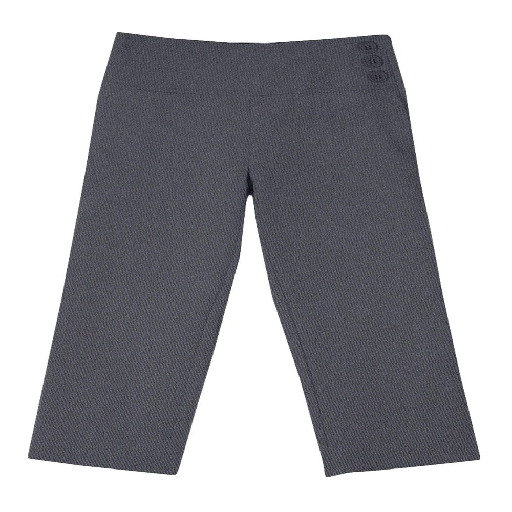 Bienzoe Girls School Uniform Pant: Kids Adjustable Waist Durable Straight Leg Dress Trouser Grey 6X