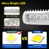 WFPOWER Boat Light 2 Pack, LED Marine Spotlights Waterproof, 6 inch Deck Dock Flood Light for Boat Accessories Pontoon Fishing Truck SUV ATV 12V White view 3