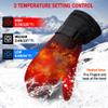 Spring Rechargeable Electric Heated Gloves,Touchscreen Waterproof Cold Weather Thermal Heated Gloves,Hand Warmer Gloves for Hunting Fishing Skiing Camping Cycling view 2