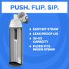 Brita Stainless Steel Premium Filtering Water Bottle, BPA-Free, Reusable, Insulated, Replaces 300 Plastic Water Bottles, Filter Lasts 2 Months or 40 Gallons, Includes 1 Filter, Carbon - 20 oz view 2