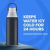 Brita Stainless Steel Premium Filtering Water Bottle, BPA-Free, Reusable, Insulated, Replaces 300 Plastic Water Bottles, Filter Lasts 2 Months or 40 Gallons, Includes 1 Filter, Carbon - 20 oz view 4