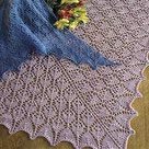 Flower Basket Lace Shawl & Scarf Pattern FTS2014 Fiber Trends by Evelyn A Clark