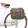 TOURBON Bike Pannier Bags Waterproof Bicycle Rear Rack Tail Bag - Canvas and Leather view 1