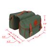 TOURBON Bike Pannier Bags Waterproof Bicycle Rear Rack Tail Bag - Canvas and Leather view 4