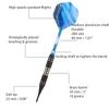 Darts Plastic Tip Set 18 Grams - Soft Tip Darts with Brass Barrel + Blue Aluminum Shafts w/ 50 Rubber O-Rings + 6 Pattern Flights + 30 Tips for Electronic Dartboard view 2
