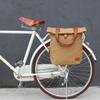 TOURBON Canvas Waterproof Bike Bicycle Rear Pannier Bag Women's Tote Shoulder Bag view 2