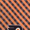 Eagles Wings Flyers Ties Philadelphia Mens NHL Neckties (Gingham Microfiber) view 3