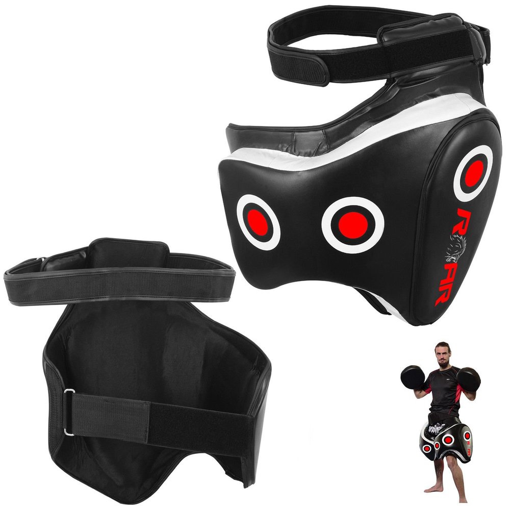 Roar Muay Thai Kickboxing Belly Pad & Thigh Guard Set Training Body Protector (Only Thigh Pads)