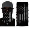 UNbrand Multipurpose Bandanas Neck Gaiter Scarf Headband Elastic Face Scarf Seamless Headwear Blackout American Flag view 1
