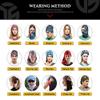 UNbrand Multipurpose Bandanas Neck Gaiter Scarf Headband Elastic Face Scarf Seamless Headwear Blackout American Flag view 3