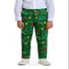 Suitmeister Boys Christmas Suit - Holiday Ugly Real X-Mas Light Up Outfit - Green - Includes Kids Blazer, Pants - Tie view 4