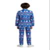 Suitmeister Boys Christmas Suit - Festive Ugly X-Mas Clothing- Blue - White Nordic Holiday Print - Includes Blazer, Pants - Tie view 3