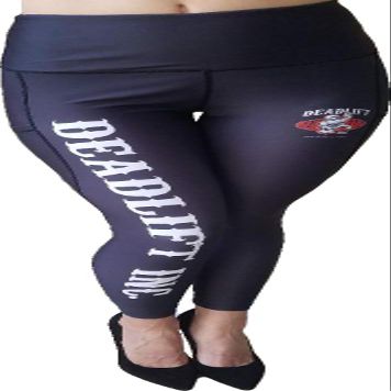 Deadlift Inc. High Waist Out Pocket Yoga Pants Tummy Control Workout Yoga Pants - Stretch Yoga Leggings (SM) Black