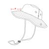 Bucket Hat Hiking Fishing Wide Brim UV Sun Protection Safari Unisex Boonie (Pink, Large/X-Large) view 3