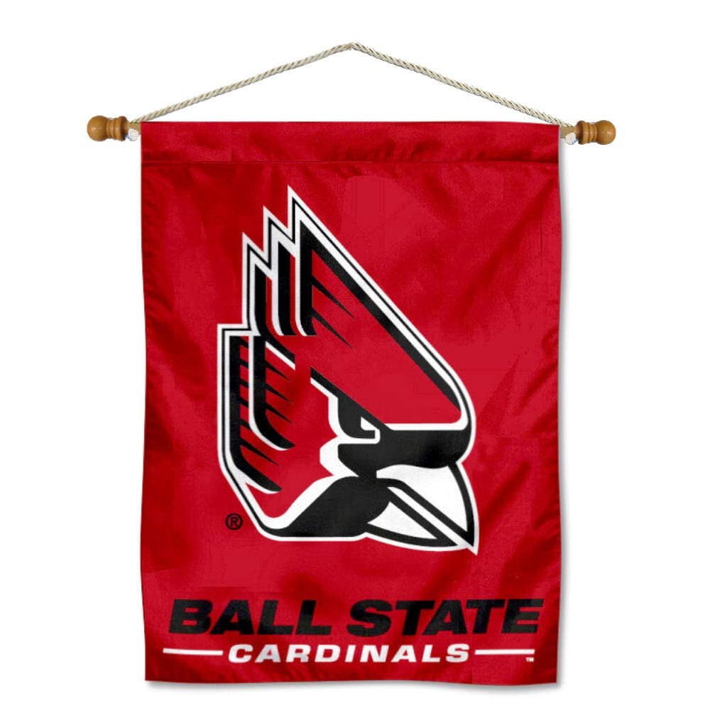 Ball State Cardinals Banner with Hanging Pole
