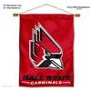 Ball State Cardinals Banner with Hanging Pole view 2