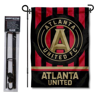 Atlanta United FC Stripes Garden Flag with Stand Pole Holder