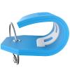 Shacke Initial Luggage Tag with Full Privacy Cover and Stainless Steel Loop - Aqua Teal (Letter R) view 4