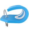 Shacke Initial Luggage Tag with Full Privacy Cover and Stainless Steel Loop - Aqua Teal (Letter O) view 4