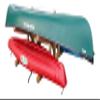 4-Place Lowest 2 Canoes + 2 Kayaks/SUP Log Rack, Surfboard Stand, Kayak Rack Organizer, SUP Storage Racks, Surfboard Outdoor Storage Racks for Garage, Canoe Stand - Unfinished view 3