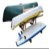 4-Place Lowest 2 Canoes + 2 Kayaks/SUP Log Rack, Surfboard Stand, Kayak Rack Organizer, SUP Storage Racks, Surfboard Outdoor Storage Racks for Garage, Canoe Stand - Unfinished view 4