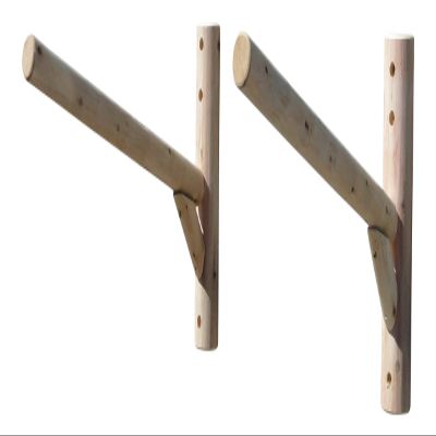 Wall-Mount 1-Place Log Kayak Storage Rack, Canoes, Indoor & Outdoor Surfboard Storages, Canoe Wall Racks, Garage Surf Racks Wall Storage, Garage Canoe Storages - Natural
