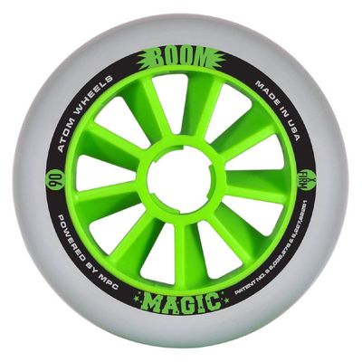 Atom Inline Outdoor Wheels - Boom Magic (Sold as Each's) (Size XFIRM 90mm)