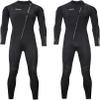 Ultra Stretch 3mm Neoprene Wetsuit, Front Zip Full Body Diving Suit, one Piece for Men & Women-Snorkeling, Scuba Diving Swimming, Surfing view 1