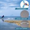 Yeahmart American Saltwater Fishing Cast Net for Bait Trap Fish 4ft Radius Casting Nets with Heavy Duty Real Zinc Sinker Weights, 3/8inch Mesh Size view 2