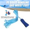 Yeahmart American Saltwater Fishing Cast Net for Bait Trap Fish 4ft Radius Casting Nets with Heavy Duty Real Zinc Sinker Weights, 3/8inch Mesh Size view 4