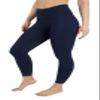 90 Degree By Reflex High Waist Legging 7/8 Tummy Control Yoga Workout Pants - Dark Navy - XS view 1