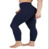 90 Degree By Reflex High Waist Legging 7/8 Tummy Control Yoga Workout Pants - Dark Navy - XS view 4