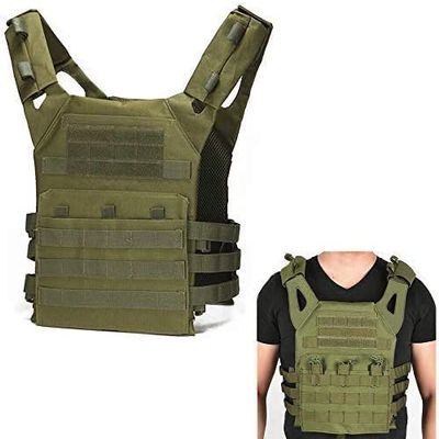 HWZ Tactical Vest Combat Vest Outdoor Multi-Function CS Field EVA Thick Guard Vest (green)