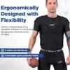 DGXINJUN Men's Padded Football Rib Chest Protector Shirt Heart Shoulder Guard Sternum for Football Baseball Softball Rugby for Adult view 2