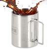 M-Tac 13,6oz Stainless Steel Hiking Mug Travel Coffee Cup with Handle view 1