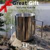 M-Tac 13,6oz Stainless Steel Hiking Mug Travel Coffee Cup with Handle view 4