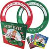 Activ Life 2 Pack Flying Rings for Kids, Fun Beach Toys, Gifts for Boys & Girls Aged 3-14, Cool Family Outdoor Games, Play at Playground, Easter Basket Fillers Birthday Presents, Red/Green view 1