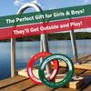 Activ Life 2 Pack Flying Rings for Kids, Fun Beach Toys, Gifts for Boys & Girls Aged 3-14, Cool Family Outdoor Games, Play at Playground, Easter Basket Fillers Birthday Presents, Red/Green view 3