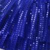 Agoky Kids Girls Glittery Sequined Dance Tutu Skirt Hip Hop Latin Jazz Fancy Dress Up for Prom Dance Stage Performance Blue 5-6 view 3