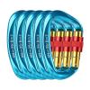 XINDA Screwgate Locking Carabiner Clip - Professional Rock Climbing Carabiner Screw Lock,Heavy Duty Carabiners for Climbing,Mountaineer,Hammock,Camping,Outdoor Equipment (5 pcs Blue) view 1