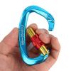 XINDA Screwgate Locking Carabiner Clip - Professional Rock Climbing Carabiner Screw Lock,Heavy Duty Carabiners for Climbing,Mountaineer,Hammock,Camping,Outdoor Equipment (5 pcs Blue) view 4