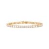 PAVOI 14K Yellow Gold Plated Tennis Bracelets for Women - 3mm Cubic Zirconia Classic Gold Tennis Bracelets for Women and Men - Trendy CZ Jewelry Gifts - Size 7.5 Inches view 1
