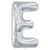 Fun Express E Shaped Silver Mylar | Party Supplies for Birthdays, Holidays & Special Celebrations view 1
