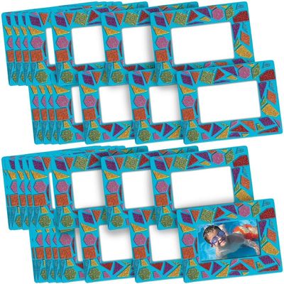 Fun Express Mosaic Picture Frame Magnets Craft Ki 6.5" x 5" - Fun Foam Frames for Kids' Crafts & Home Activities! Perfect for Creative Projects Makes 24