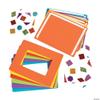 Fun Express Mosaic Picture Frame Magnets Craft Ki 6.5" x 5" - Fun Foam Frames for Kids' Crafts & Home Activities! Perfect for Creative Projects Makes 24 view 2