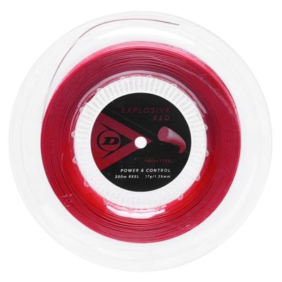 Dunlop Sports Explosive Red Tennis String, 17G, 660' Reel