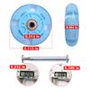 scooter rear wheels, replacement back wheels, light-up rear wheels for kick scooter, PU material-diameter 80mm view 4