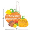 Fun Express Harvest Blessings Sign Craft Kit - Makes 12 - Thanksgiving Crafts for Kids view 2